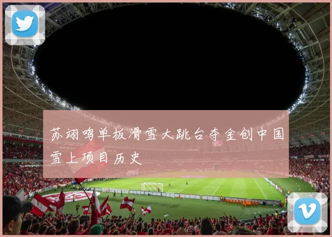 苏翊鸣单板滑雪大跳台夺金创中国雪上项目历史